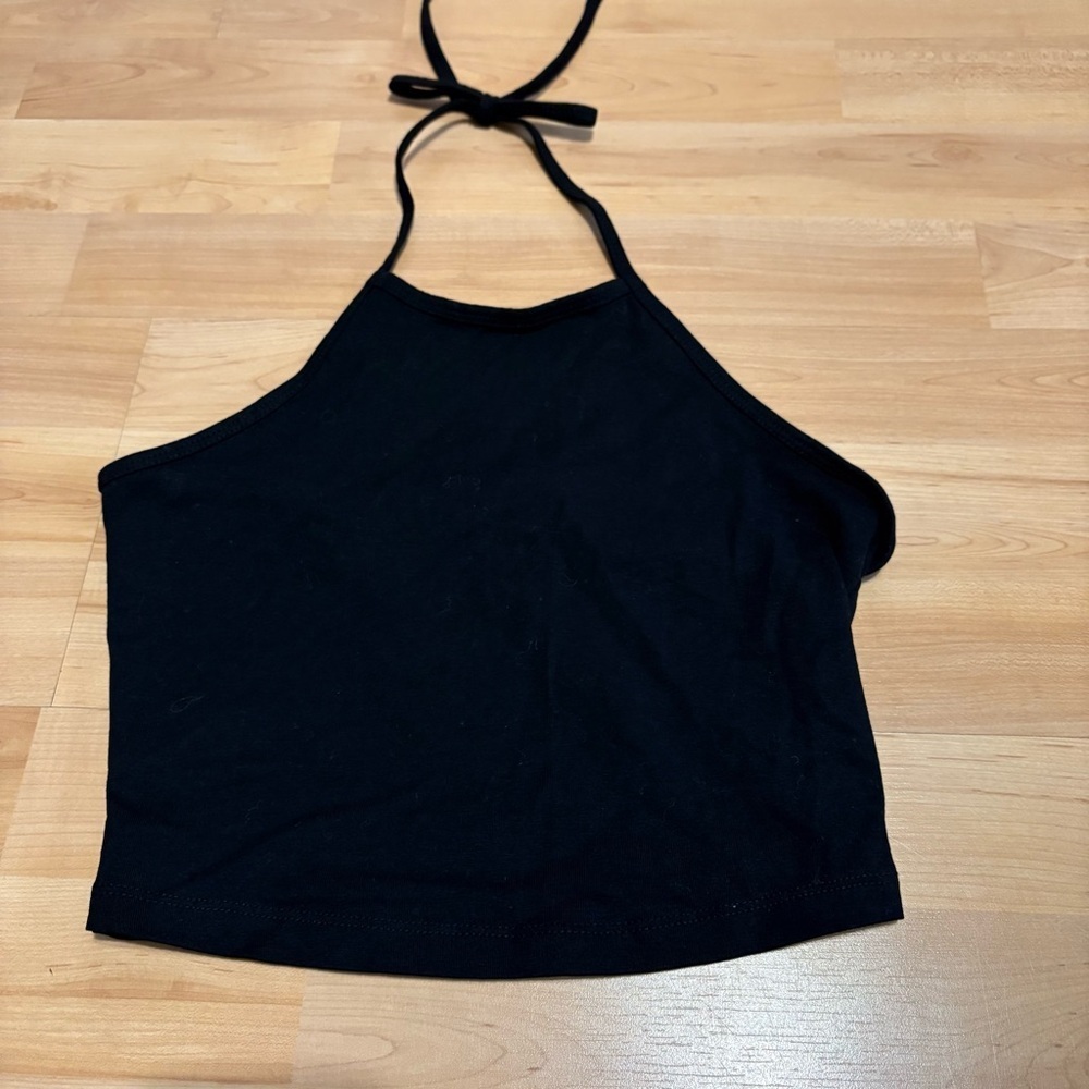 BP Black Halter Crop Top Small